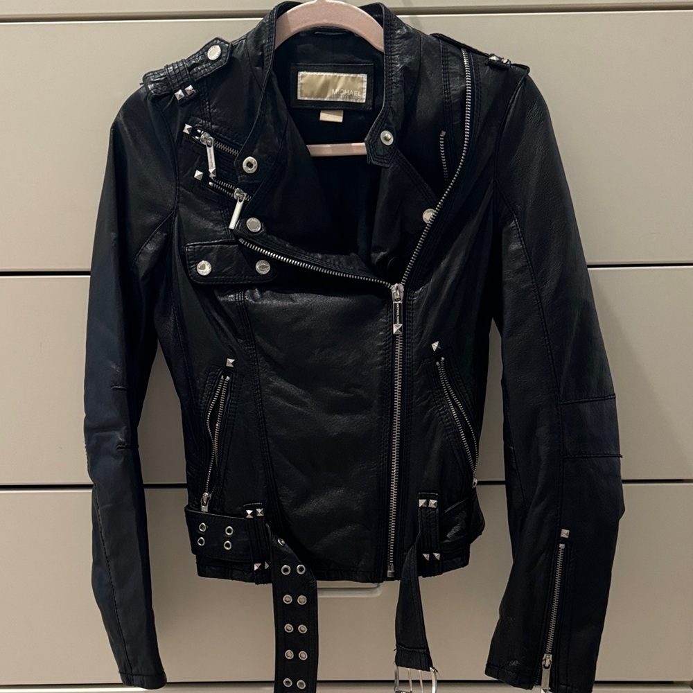 Michael Kors Black Leather Jacket